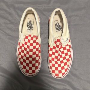 Red Checkered Vans